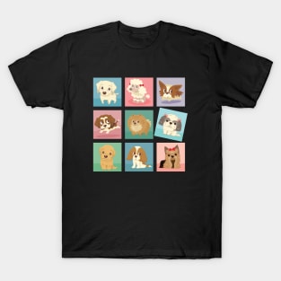 Many poses of puppies T-Shirt